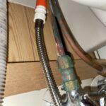 洗面所修理　蛇口水漏れ【大阪市城東区】