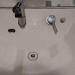 洗面所修理　蛇口水漏れ【大阪市城東区】