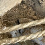 屋外の修理　排水管水漏れ・交換工事【大阪府茨木市】