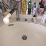 洗面所修理　蛇口水漏れ【兵庫県神戸市東灘区】