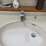 洗面所修理　蛇口水漏れ【大阪府羽曳野市】