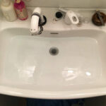 洗面所修理　洗面台排水溝詰まり【大阪府寝屋川市】