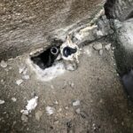 屋外の修理　給水管水漏れ【大阪府枚方市】