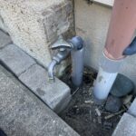 屋外の修理　水道水漏れ【大阪府豊中市】