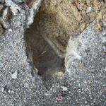 屋外の修理　給水管水漏れ【京都市北区】