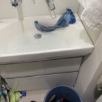 洗面所修理　排水詰まり【愛知県名古屋市中区】