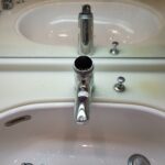 洗面所修理　蛇口水漏れ【大阪市浪速区】