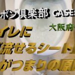 【YouTube】トイレに流せるシートがつまりの原因？【守口市】